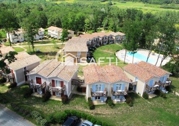 À Barbaste, appartement T3  avec terrasse et jardin, dans résidence avec piscine