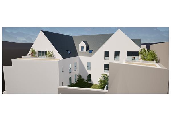 Résidence "TI GLENN" à vendre appartement 2 pièces de 53.60 m² au centre Ville de CONCARNEAU