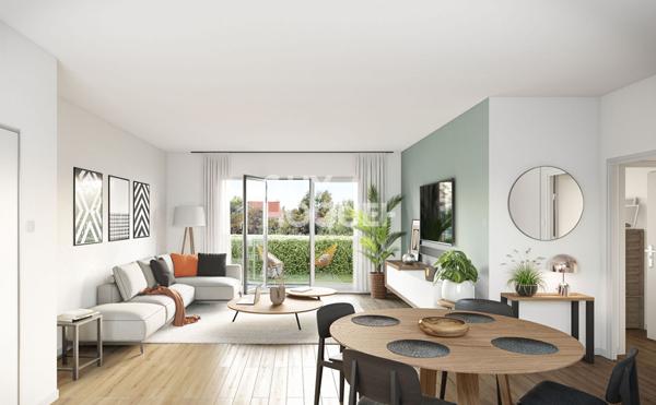 Appartement 2 pieces niché dans un écrin de verdure
