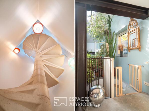 Loft bohème en duplex avec terrasse