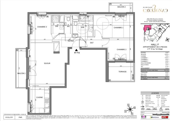 Appartement 83 m² à Saint-Maur-des-Fossés 94100