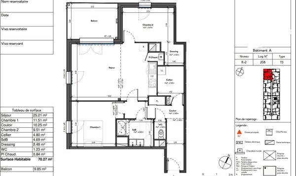 A VENDRE T3 avec balcon à Avrillé - Résidence Neuve