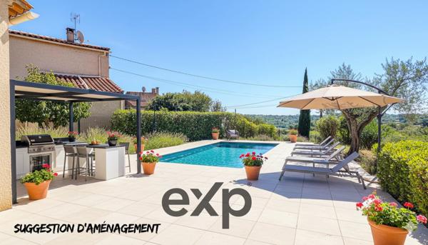 Maison individuelle avec deux logements et vue panoramique – Puimichel (04700)