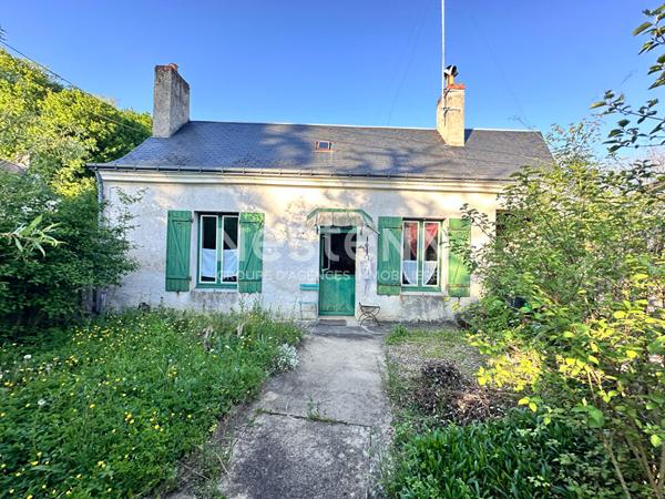 Vente maison de charme de 55 m² avec terrain clos à Chahaignes (72340), calme, verdure et authenticité