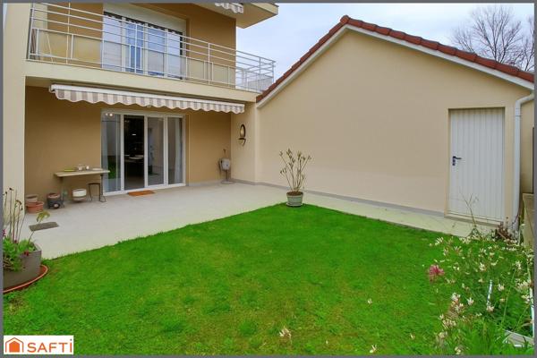 Appartement T2 de 52 m²  lumineux avec jardin et garage – Morestel (38510)