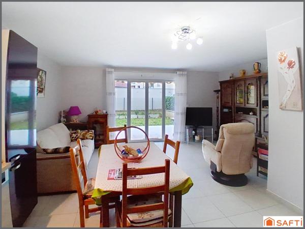 Appartement T2 de 52 m²  lumineux avec jardin et garage – Morestel (38510)