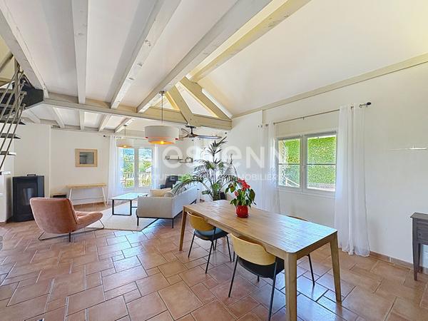 Belle maison meublée en pierre avec garage et terrain clos à Yssingeaux