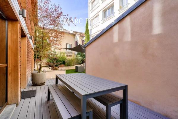 Courbevoie : maison style loft avec jardin