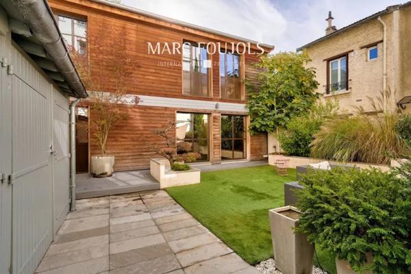 Courbevoie : maison style loft avec jardin