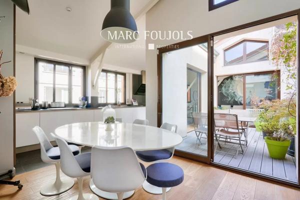Courbevoie : maison style loft avec jardin