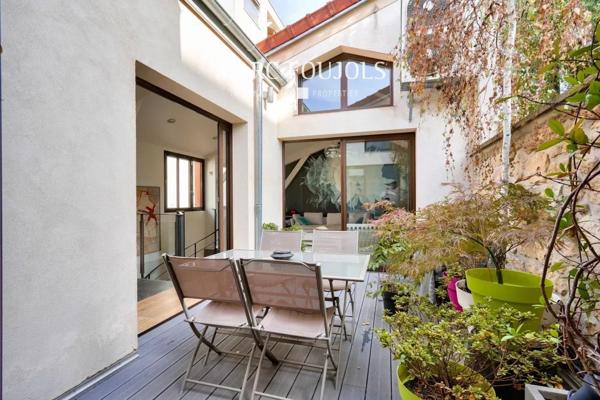 Courbevoie : maison style loft avec jardin