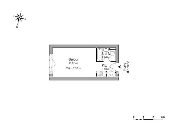 Location Studio 19.32 m² - 6 RUE DU VIVARAIS Vandoeuvre Les Nancy 54500