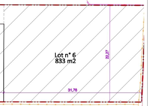 Terrain à vendre 833m² METZERVISSE (57)