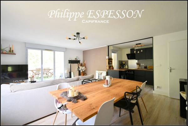 SUPERBE APPARTEMENT T3 AVEC GRANDE TERRASSE-RESIDENCE SECURISEE AVEC PISCINE SUR AGEN (47)