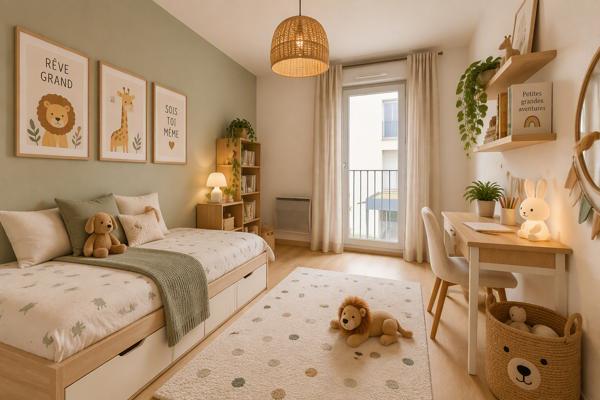 Appartement Meyzieu 3 pièces 62.5 m2 + balcon + parking - centre ville , Meyzieu