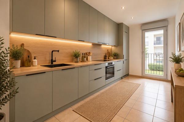 Appartement Meyzieu 3 pièces 62.5 m2 + balcon + parking - centre ville , Meyzieu