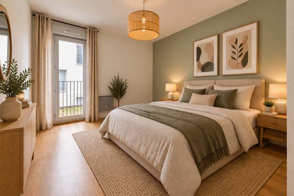 Appartement Meyzieu 3 pièces 62.5 m2 + balcon + parking - centre ville , Meyzieu