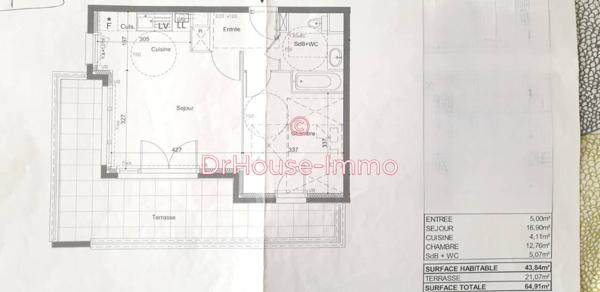 Appartement à vendre 2 pièces de 44 m²