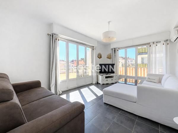 Golfe-Juan - 2P - 49m² - Proche mer - Balcon - Refait à neuf - Sud - Cave