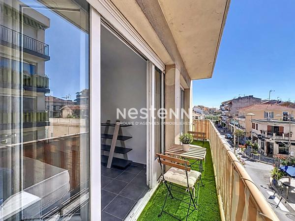 Golfe-Juan - 2P - 49m² - Proche mer - Balcon - Refait à neuf - Sud - Cave