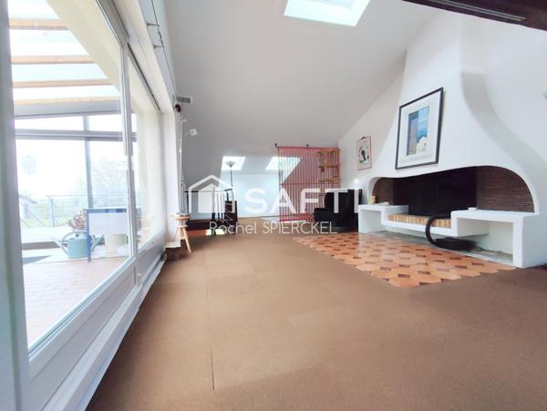 Charmante maison avec 4 chambres, 1 bureau, garage, jardin et véranda