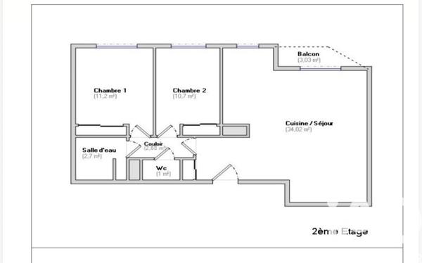 Location appartement 3 pièces 63 m² Vitry-sur-Seine