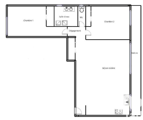 Appartement à vendre 3 pièces 72 m² Chaville