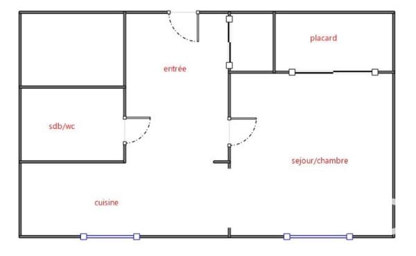 Studio à vendre 35 m² Villeurbanne
