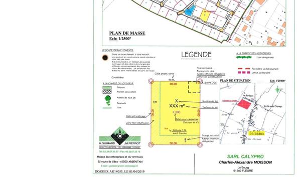 Terrain à vendre    Sarceaux