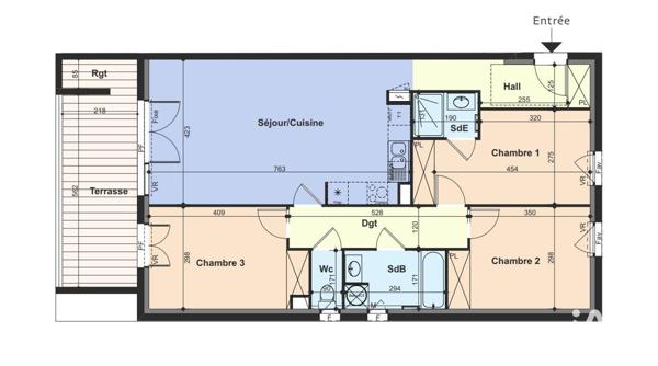 Appartement à vendre 4 pièces 89 m² Codognan