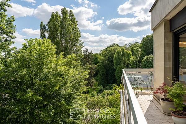 Dernier étage avec vue à proximité du centre-ville et de la forêt de Clamart