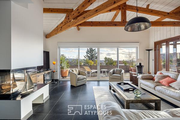 Maison en ossature bois avec vue spectaculaire