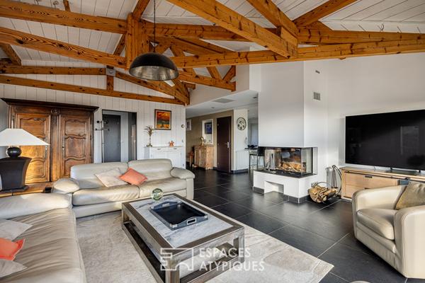 Maison en ossature bois avec vue spectaculaire