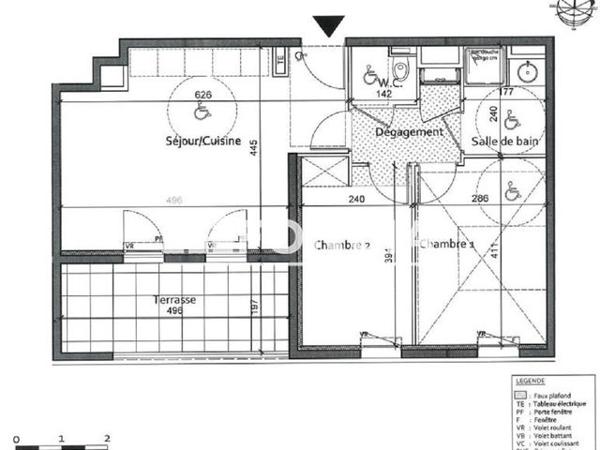 Location Appartement 3 pièces 53.68 m² - 2 AVENUE COMTESSE LILY PASTRE Marseille 13010