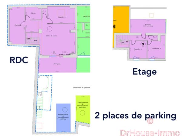 Appartement à vendre 3 pièces de 107 m²