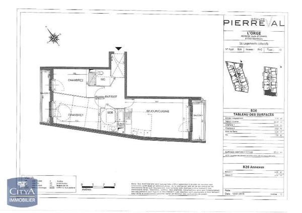 Appartement à louer 3 pièces 56.66m²