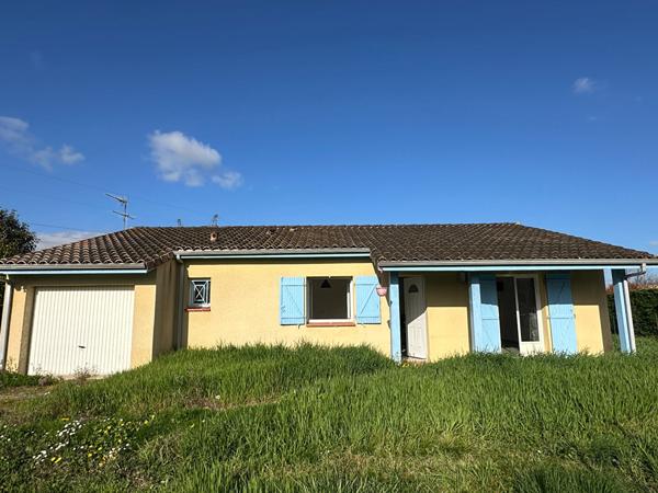 Maison plain pied 3 chambres, garage à vendre montauban 82