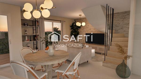 Belle maison de type 3 sur 179 m² de jardin.