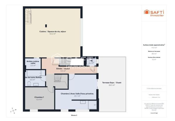 Grand Appartement de type Loft Industriel, en duplex, sur le quartier de La Pallice.