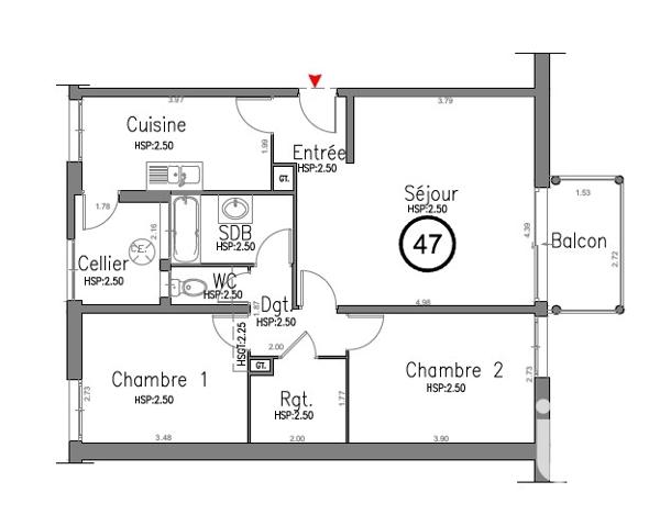 Appartement à vendre 3 pièces 66 m² Toulon