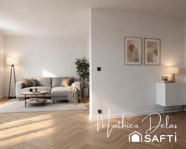 Floirac – T4 de 82 m² avec balcons, loggia, cave et garage