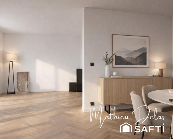 Floirac – T4 de 82 m² avec balcons, loggia, cave et garage