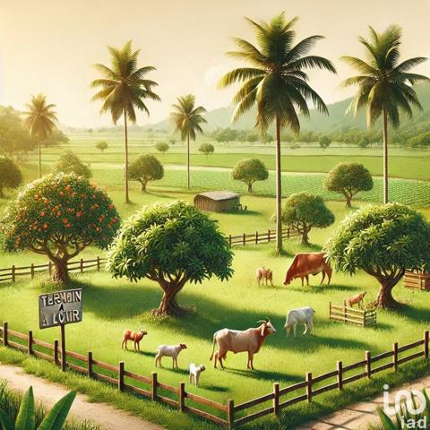 Location terrain 1 000 m² Le Marin