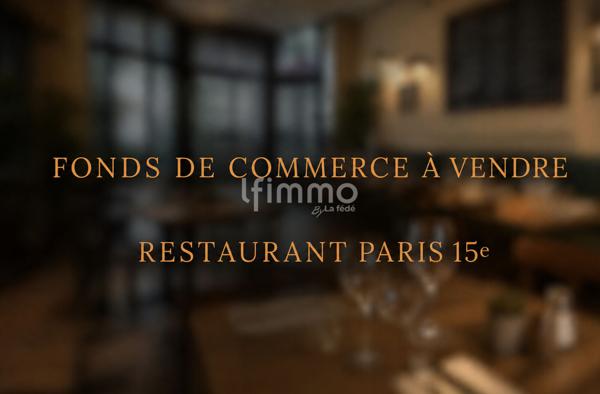 Fonds de commerce restaurant. Paris 15e. Appartement T2.