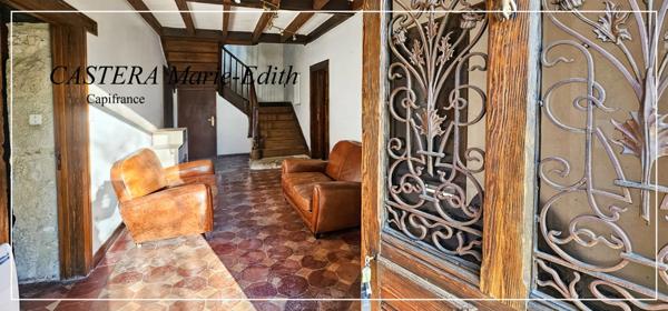 Maison en pierre rénovée en partie avec jardin et hangar 6 pièces PAVIE (32)