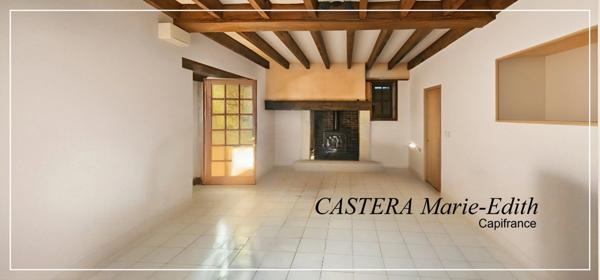 Maison en pierre rénovée en partie avec jardin et hangar 6 pièces PAVIE (32)