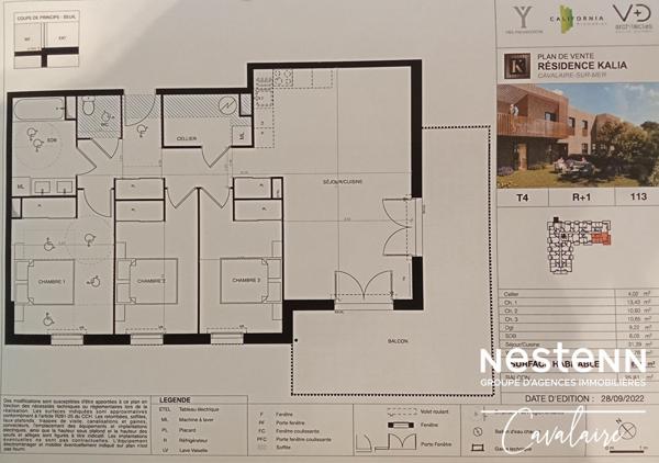 Appartement Cavalaire-sur-mer 4 pièce(s) 87 m2