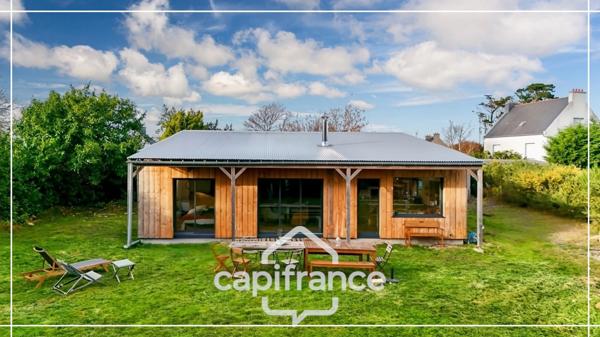 DPT DU FINISTERE (29) - CROZON (29160) - A VENDRE MAISON F5 + F2 ÉCOLOGIQUE EN BOIS - 135 M² HABITABLES - TERRAIN PLAT 1744 M²