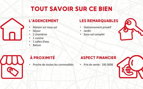 Maison à vendre    4 pièces •  Dole