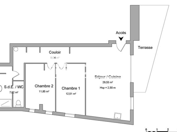 Location Appartement 3 pièces 70.55 m² - 34 RUE DU PONT DES MARCHANDS Narbonne 11100